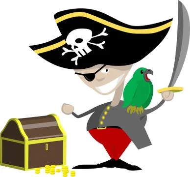 Pirate illustration Stock Illustration