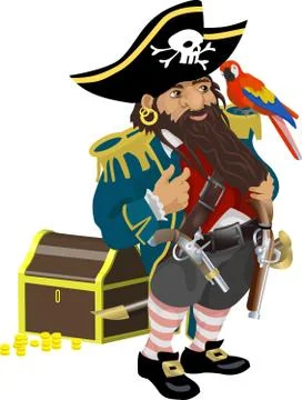 Pirate illustration Illustrazione stock