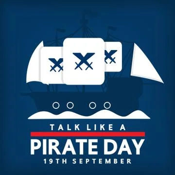 Pirate international day. Stock Illustration