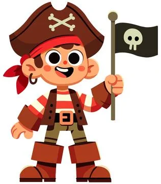 Pirate Kid Stock Illustration