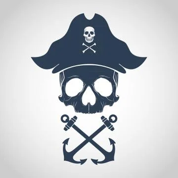 Pirate logo Stock Illustration