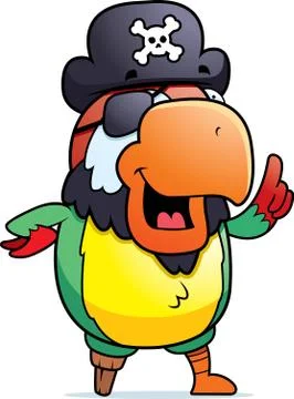 Pirate Parrot Stock Illustration