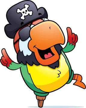 Pirate parrot Stock Illustration