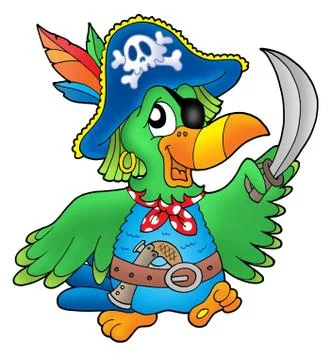 Pirate parrot イラスト素材