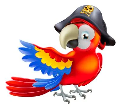 Pirate parrot Stock Illustration