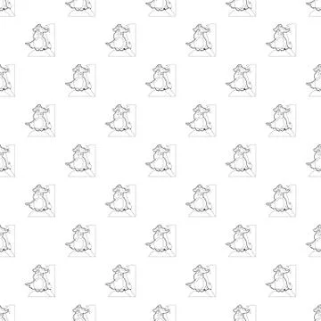 Pirate parrot pattern seamless Illustrazione stock