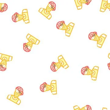 Pirate person vector seamless pattern Illustrazione stock