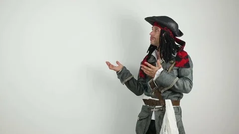 Pirate presents information Stock Footage 70956697