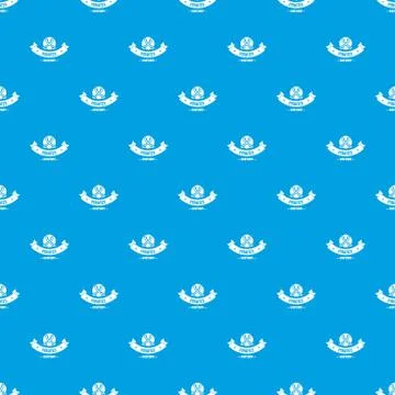 Pirate saber pattern vector seamless blue Stock Illustration