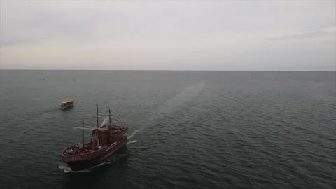 Pirate ship Video stock 225253583