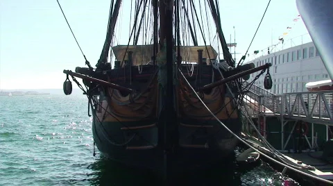Pirate Ship HD Stock Footage 478135