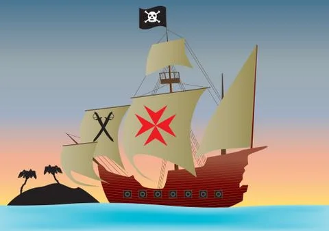Pirate Ship イラスト素材