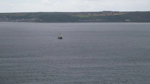 Pirate Ship Sailing Boat Seq A Pt 1 of 9 Stock Footage 240966899