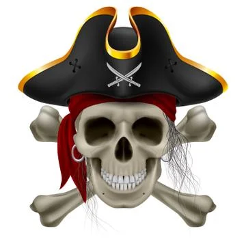 Pirate skull Stock Illustration
