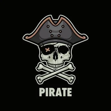 Pirate Skull Stock Illustration