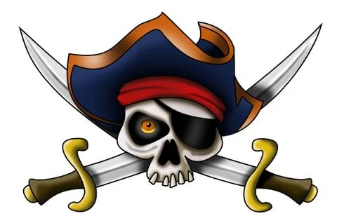 Pirate Skull Stock Photos