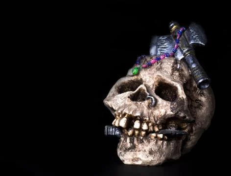 A pirate skull Stock Photos