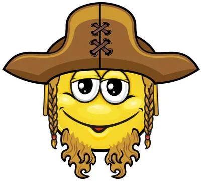 Pirate smiley  Stock Illustration