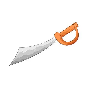 Pirate sword illustration Stock Illustration