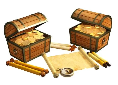 Pirate treasure Stock Illustration