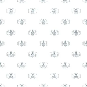 Pirate treasures pattern vector seamless Illustrazione stock