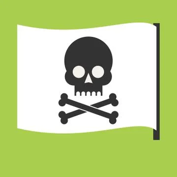 Pirate vector flag Stock Illustration
