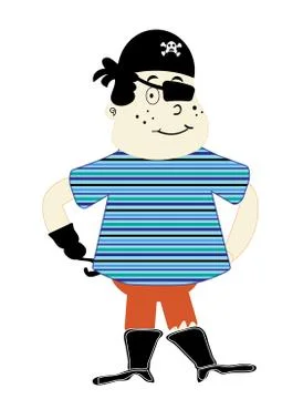 Pirate, vector Stock Illustration