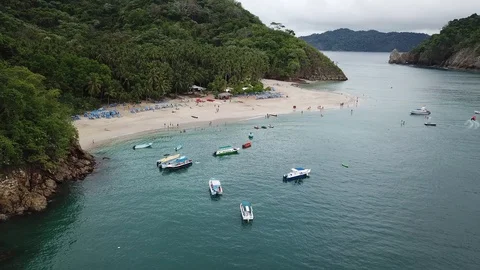 Pirates and pillaging! Nevermind, just tourists Stock Footage 94099412