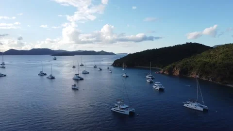 Pirate's Bight Rotating Pan Drone Video Stock Footage 260090566