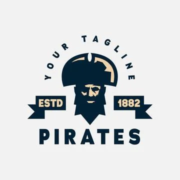 Pirates Emblem Logo Stock Illustration