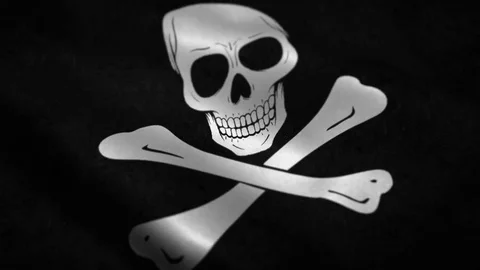 Pirates Flag Stock Footage 83140486