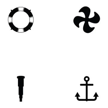 Pirates icon set Stock Illustration