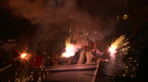 Pirates landing 07 e Stock Footage 12706483