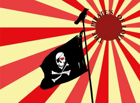Pirates of love Stock Illustration