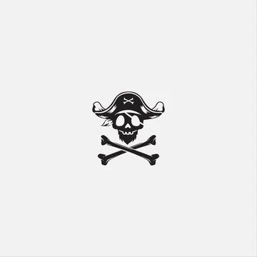 The pirates monkey vector logo Stock Illustration