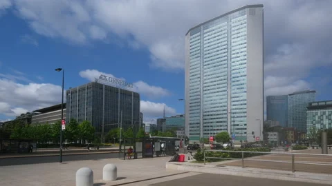 Pirelli Skyscraper Time Lapse, Pirellone Modern Glass Building in Milan Video stock 158686671