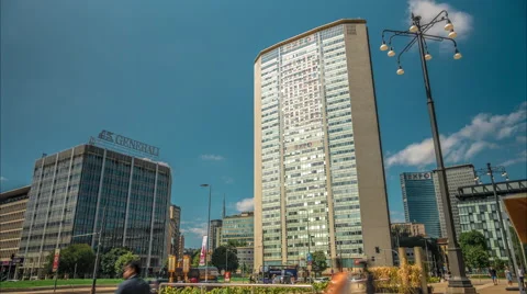 Pirelli tower, Italy. Video stock 54664220