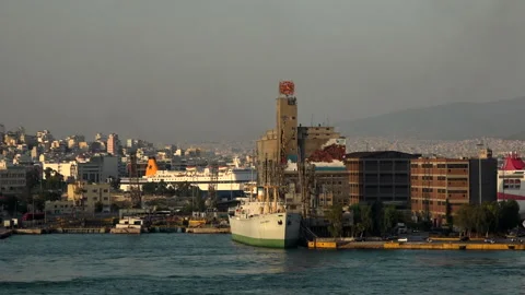 Pireus harbor 库存影片 151027588