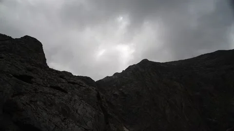 Pirin Rocks Clouds Timelapse 4K Stock Footage 67397499