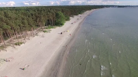 Pirita beach, Estonia Stock Footage 70404625