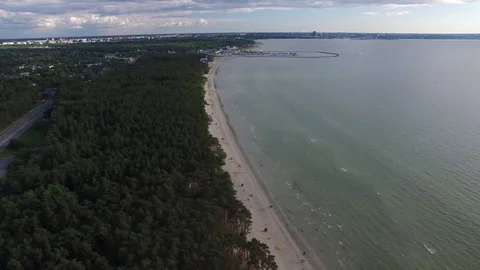 Pirita beach, Estonia Stock Footage 70404986