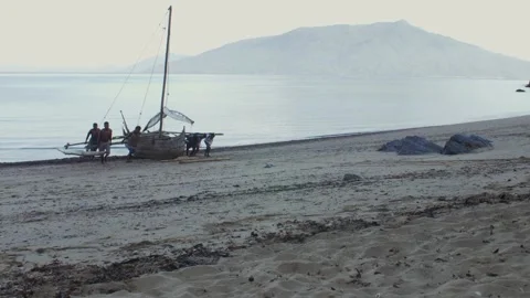 Pirogue Stock Footage 258585986