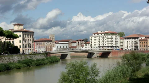 Pisa Arno Timelaps 07 스톡 동영상 32704486