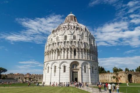 Pisa Baptisery View Stock Photos