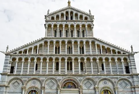 Pisa Cathedral Facade Stock Photos