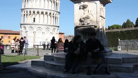 Pisa, leaning tower - Tuscany Stock Footage 72903142