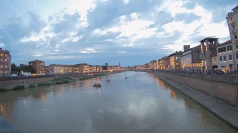 Pisa Luminara lungarno timelapse 動画素材 89591772