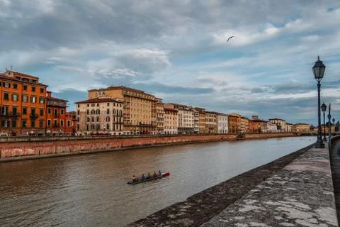 Pisa Lungarno Stock Photos