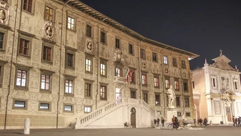 Pisa, Piazza dei Cavalieri 4K HYPERLAPSE - Tuscany Stock Footage 72892513