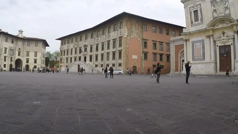 Pisa, Piazza dei Cavalieri 스톡 동영상 107545532